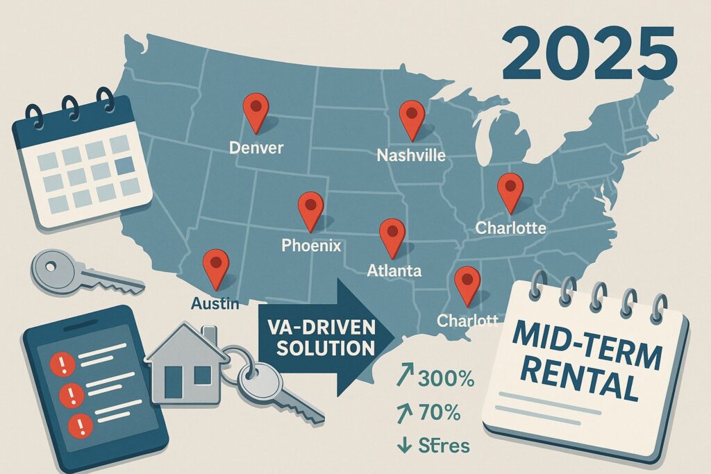 Top US Cities for Mid-Term Rentals