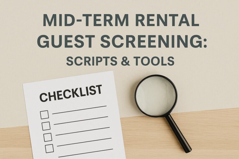mid-term rental guest screening