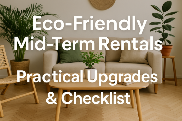 eco-friendly mid-term rentals