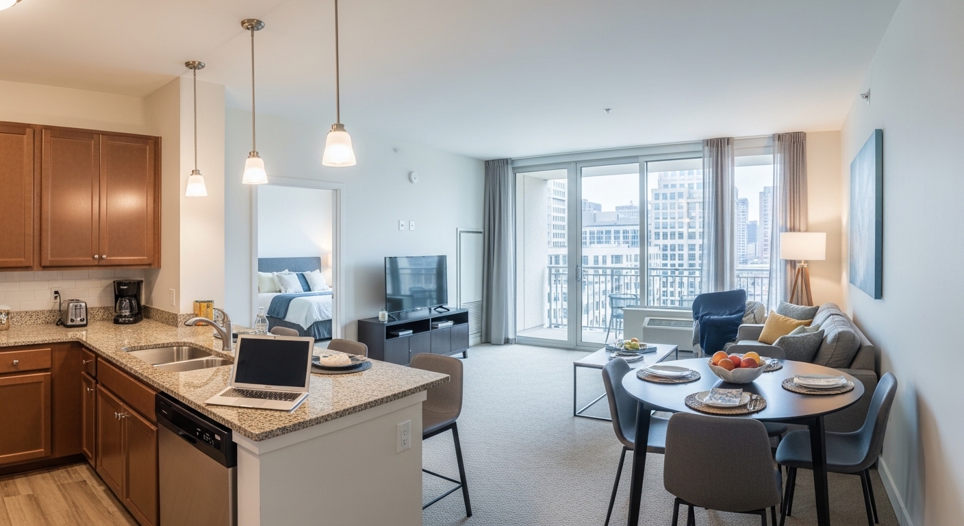 Mid-Term Rentals: Smart Flexible housing for professionals, travel nurses, and remote workers.