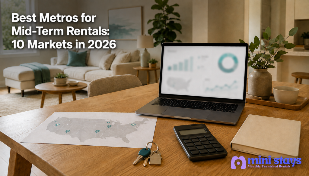 Best Metros for Mid-Term Rentals: 10 Markets in 2026