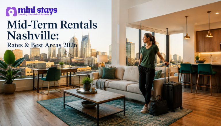 Mid-Term Rentals Nashville: Rates & Best Areas 2026